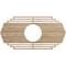 Ekena Millwork Chrysler Wood Fretwork Pierced Ceiling Medallion, Red Oak, 36"W x 18"H x 9 1/2"ID x 3/8"T CMWP36X18X0375CSRO - alternate 1